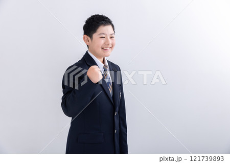 ガッツポーズする中学生 student ガッツポーズする中学生 student 121739893