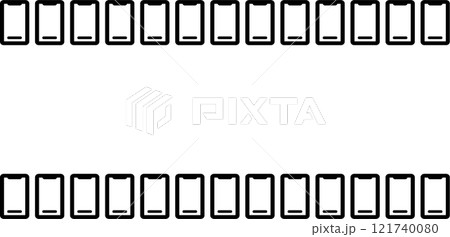 スマホのシンプルフレーム  121740080