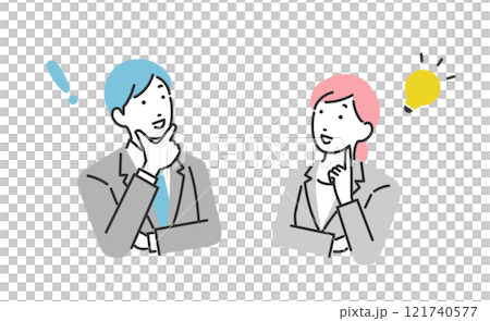 一個商務人士擺出閃爍姿勢的插圖 121740577