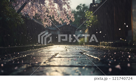 日本建築 桜 さくら 121740724