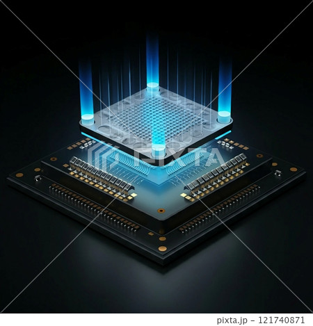 【AI生成】進化する半導体チップ・テクノロジー 00224 121740871