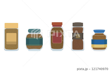 インスタントコーヒーのイラスト インスタントコーヒーのイラスト 121740970