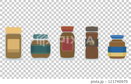 インスタントコーヒーのイラスト インスタントコーヒーのイラスト 121740970