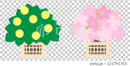 Tachibana and cherry blossoms, Hina doll decorations 121741353