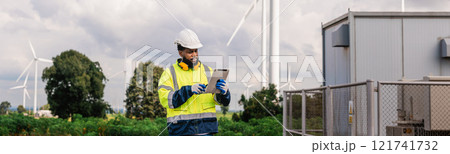 man in a yellow 121741732