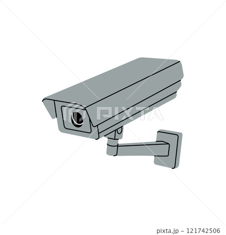 Security camera. Security surveillance system. Vector illustration 121742506
