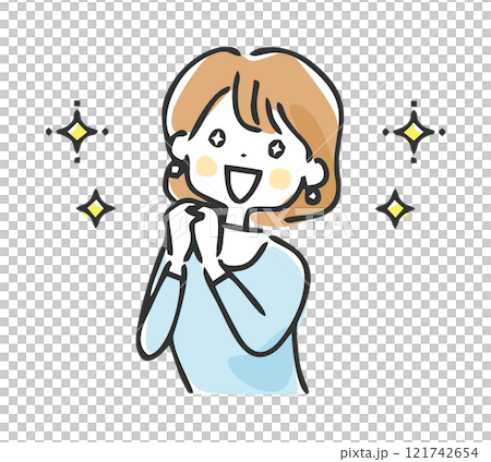 Illustration of an inspiring woman 121742654