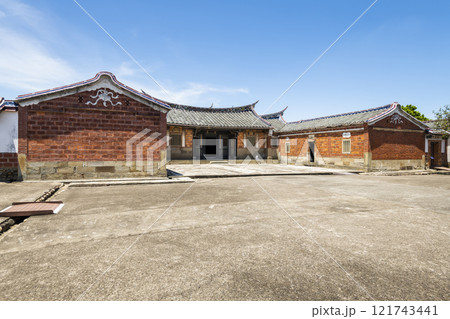 Building view of the Lee Teng-fan's Ancient Residence in Daxi of Taoyuan, Taiwan. Building view of the Lee Teng-fan's Ancient Residence in Daxi of Taoyuan, Taiwan. 121743441