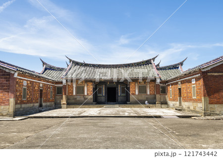 Building view of the Lee Teng-fan's Ancient Residence in Daxi of Taoyuan, Taiwan. Building view of the Lee Teng-fan's Ancient Residence in Daxi of Taoyuan, Taiwan. 121743442