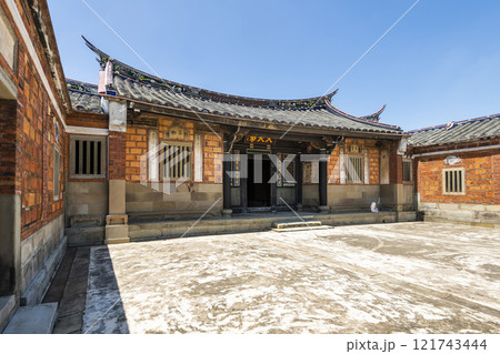 Building view of the Lee Teng-fan's Ancient Residence in Daxi of Taoyuan, Taiwan. Building view of the Lee Teng-fan's Ancient Residence in Daxi of Taoyuan, Taiwan. 121743444