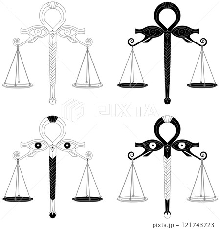 Egyptian Scales of the Judgement of Osiris 121743723