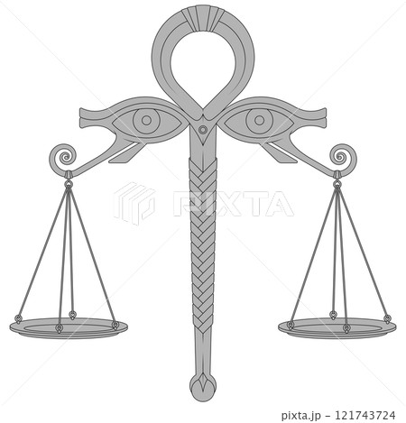 Egyptian Scales of the Judgement of Osiris 121743724