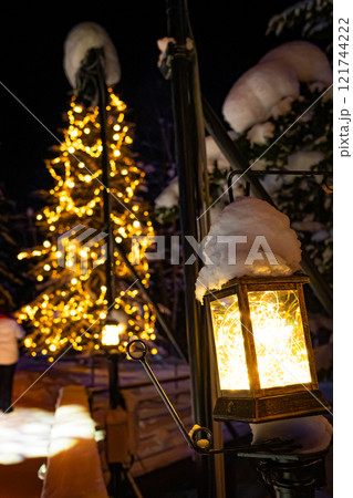 クリスマスの美瑛 白金ビルケ クリスマスの美瑛 白金ビルケ 121744222