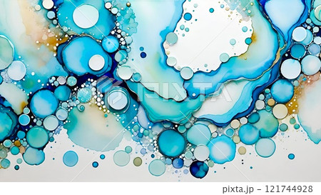 カラフルな絵の具の背景 121744928