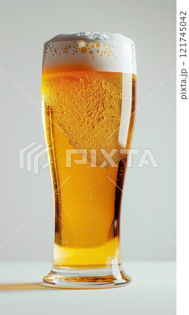 キンキンに冷えたグラスビール キンキンに冷えたグラスビール 121745042