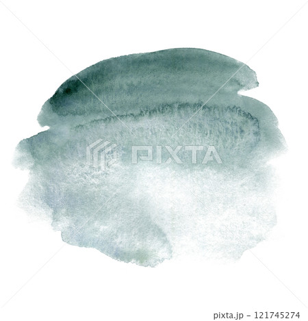 Grey-green abstract watercolor stain isolated on white background. Hand drawn gradient background. For greeting cards template, festive packaging, decoration and design of New Year and Christmas. Grey-green abstract watercolor stain isolated on white background. Hand drawn gradient background. For greeting cards template, festive packaging, decoration and design of New Year and Christmas. 121745274