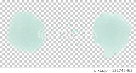 Pastel mint abstract watercolor stains and splashes. Illustration set isolated from background. Hand drawn brush strokes and spatters. Textures for your designs. Pastel mint abstract watercolor stains and splashes. Illustration set isolated from background. Hand drawn brush strokes and spatters. Textures for your designs. 121745462
