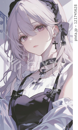 カワイイ女の子のイラスト 121745628