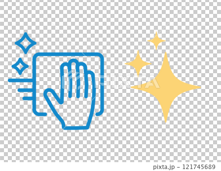 Wipe clean shine icon Wipe clean shine icon 121745689