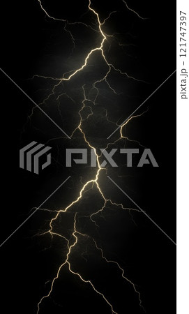 光るイナズマの背景 121747397