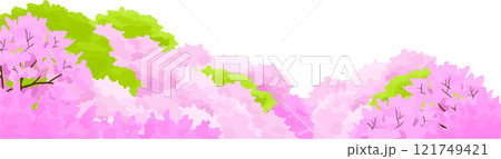 山桜の水彩画 山桜の水彩画 121749421