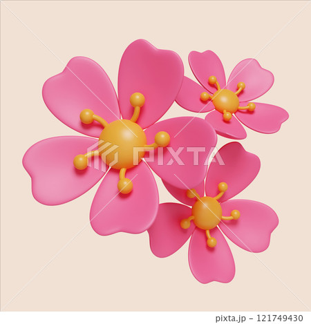 Vibrant 3d render of cherry blossoms for chinese new year celebration floral arrangement digital art festive atmosphere Vibrant 3d render of cherry blossoms for chinese new year celebration floral arrangement digital art festive atmosphere 121749430