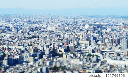 展望台から見た街並み　チルトシフト 121749506