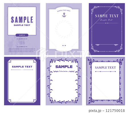 エレガントなヴィンテージ風ベクターフレームセット 121750018