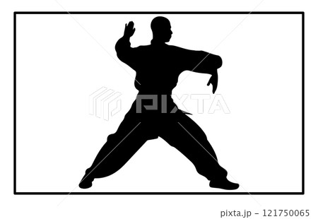 kungfu wushu tai chi silhouettes, Tai Chi Chuan man silhouette kungfu wushu tai chi silhouettes, Tai Chi Chuan man silhouette 121750065