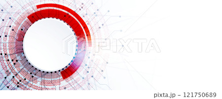 Abstract structure circuit computer  technology business and science background. Vector art. 121750689