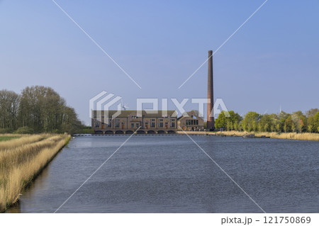 Ir. D. F. Woudagemaal is the largest steam pumping station ever built in world, UNESCO site, Lemmer, Friesland, Netherlands Ir. D. F. Woudagemaal is the largest steam pumping station ever built in world, UNESCO site, Lemmer, Friesland, Netherlands 121750869