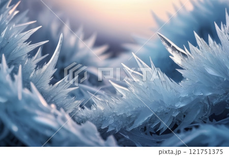 Ice and frost background. 121751375