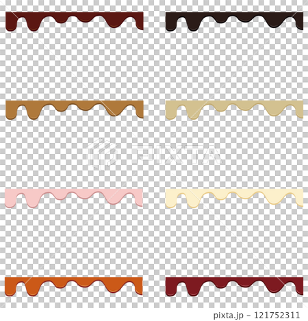Simple chocolate illustration material set for Valentine's Day images Vector Simple chocolate illustration material set for Valentine's Day images Vector 121752311