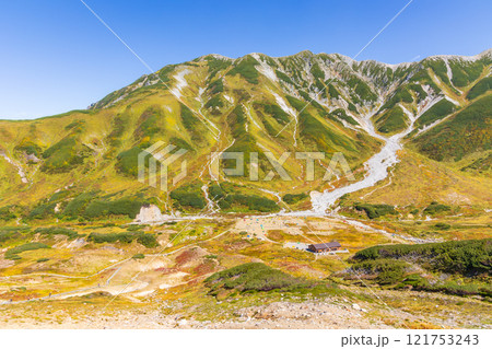 秋の立山黒部アルペンルート 紅葉の雷鳥沢 秋の立山黒部アルペンルート 紅葉の雷鳥沢 121753243