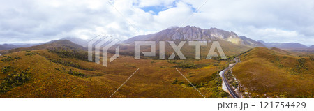 Gordon River Road Landscape in Tasmania Australia Gordon River Road Landscape in Tasmania Australia 121754429