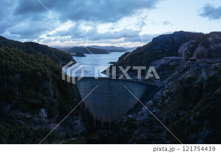 Gordon Dam in Tasmania Australia 121754439