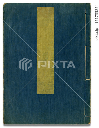 江戸時代の和綴じ本、四つ目綴じの冊子 121755224