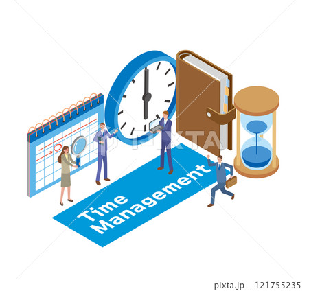 タイムマネジメントのイメージイラスト 121755235