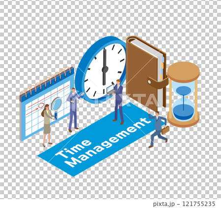 タイムマネジメントのイメージイラスト 121755235