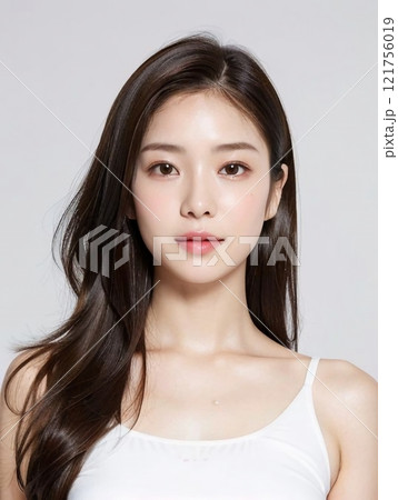 白いワンピースの女性 121756019