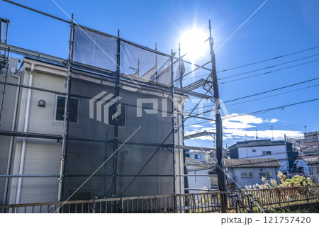 戸建て家屋の外壁修繕工事 121757420