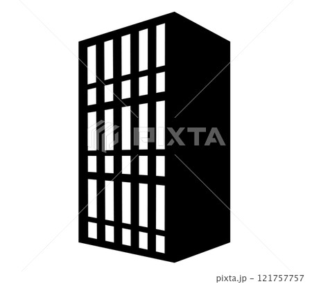 ビルのシンプルなアイコン 121757757