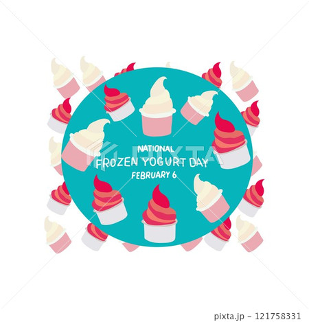 National frozen yogurt day set National frozen yogurt day set 121758331