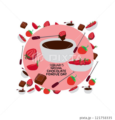 national chocolate fondue day  121758335