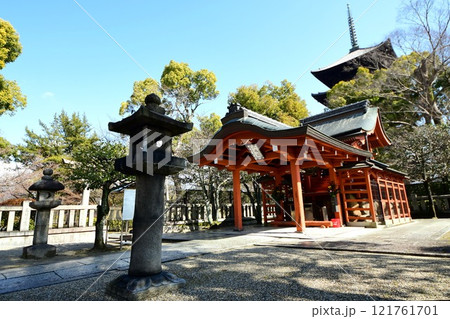 京都府　東寺・八島神社 八島社殿　京都市 南区 九条町　2022年2月 121761701