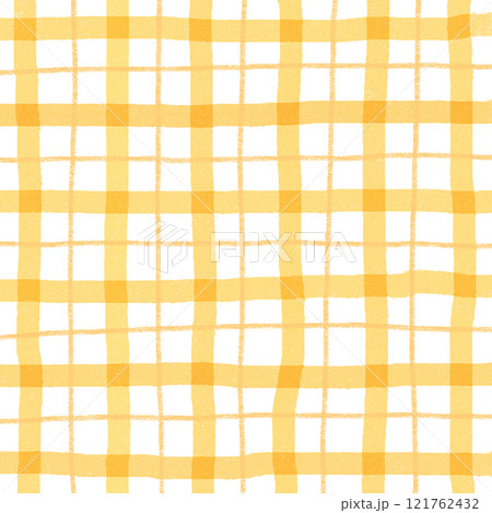 Orange Plaid Gingham Hand Drawn Background Pattern Overlay Orange Plaid Gingham Hand Drawn Background Pattern Overlay 121762432