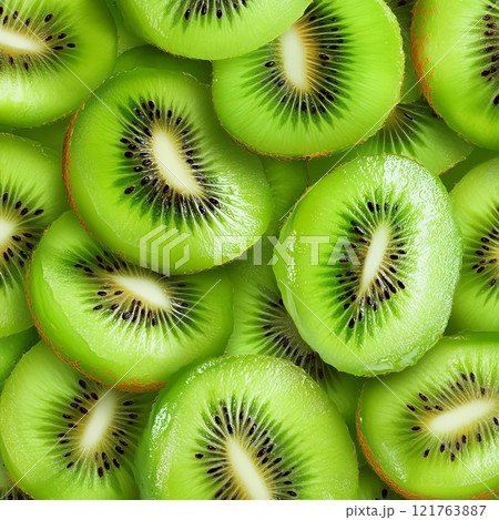 sliced kiwi pieces 121763887