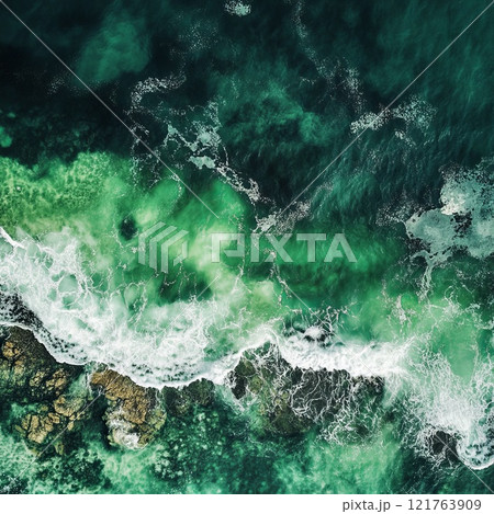 Green sea water waves Green sea water waves 121763909