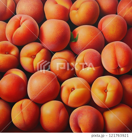 Close-up of peaches background 121763921