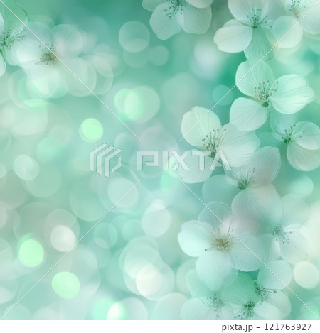 mint floral soft background 121763927